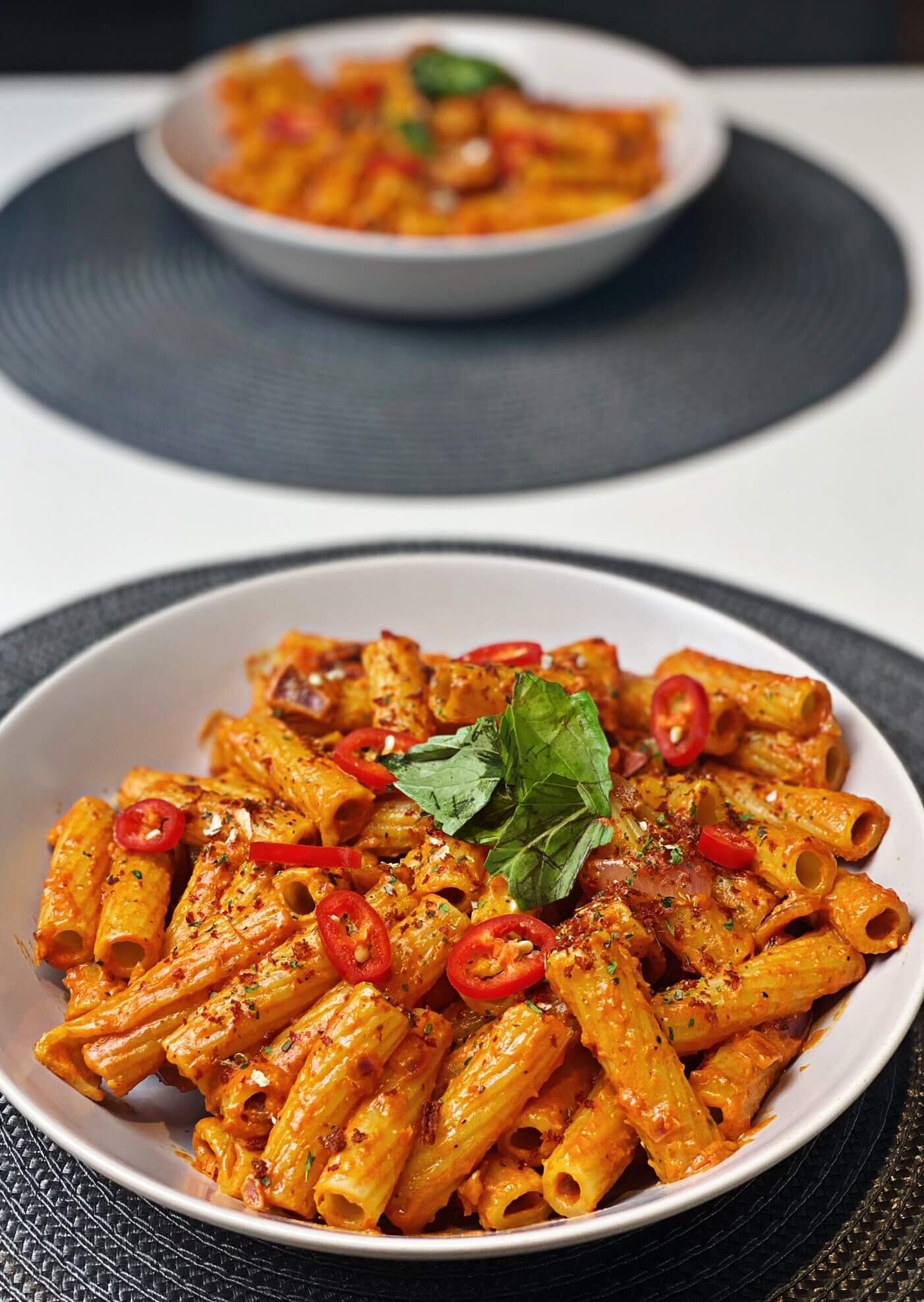 gigi hadid vodka pasta veganized