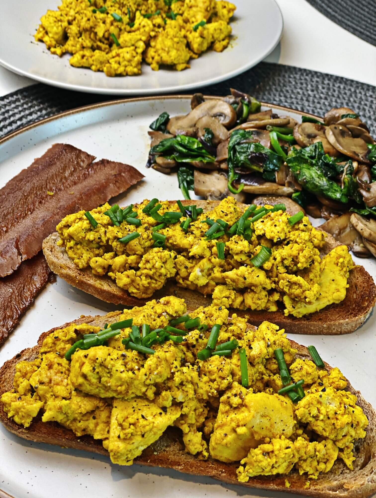 vegan scrambled eggs recipe