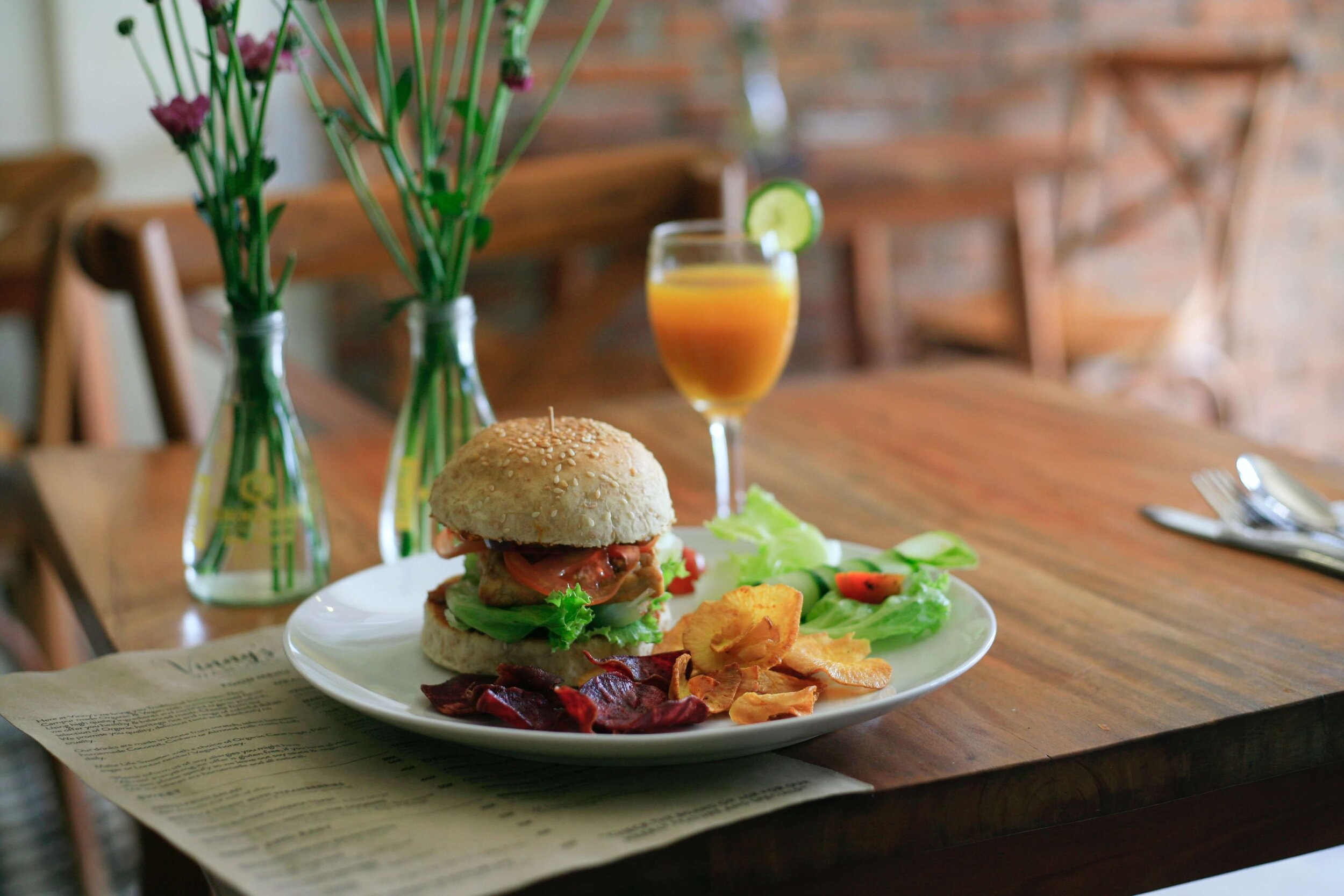 Amazing Healthy Organic Vegan Burger