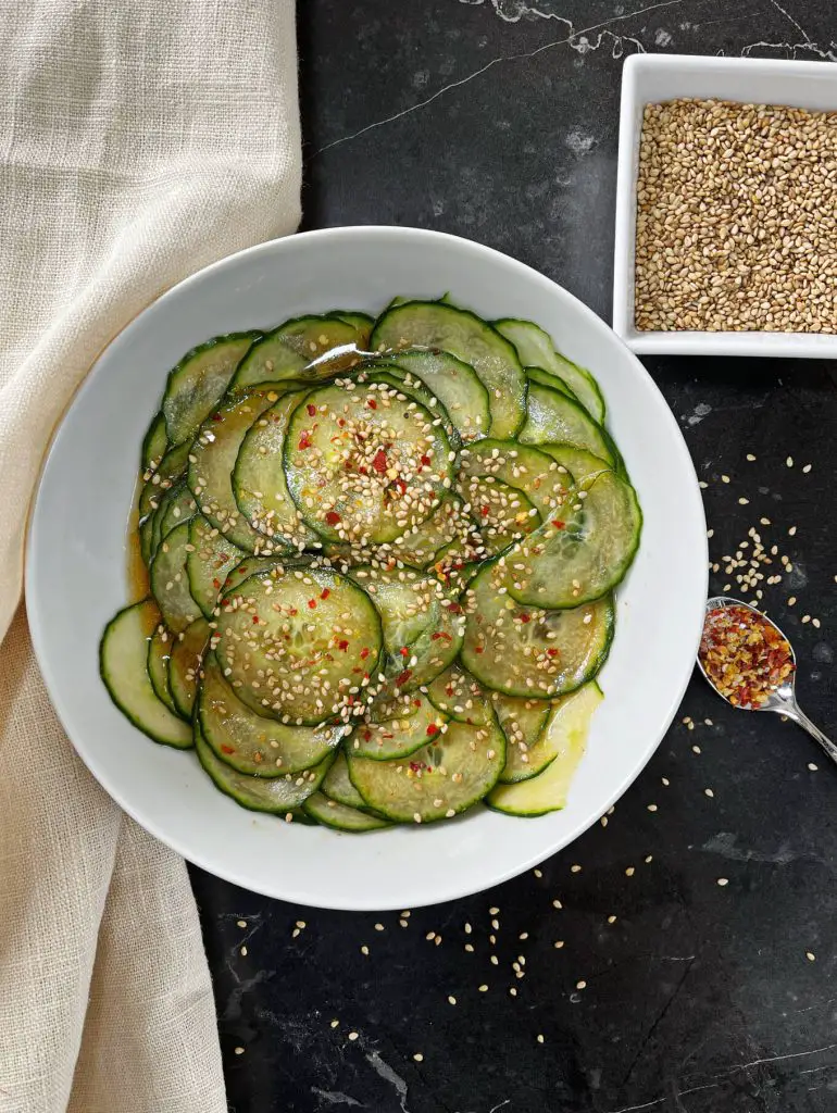 spicy asian cucumber salad