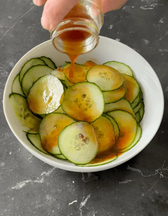 rice vinegar cucumber salad