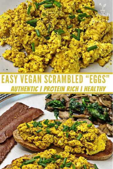 Easy Vegan Scrambled Eggs - Voach