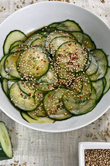 Vegan Asian Cucumber Salad